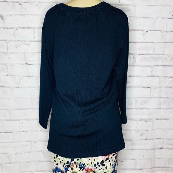 ST.John basics black Santana knit sweater size S - Picture 6 of 6